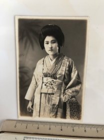 民国时期1936年日本和服美女原版老照片