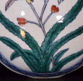 明宣德青花五彩秋葵纹扁瓶尺寸33*23厘米编号1346258007