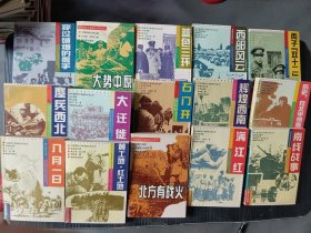 中国革命斗争报告文学丛书（15本合售）大捷孟良崮、石门开、南线战事、丙子双十二、北方有战火…