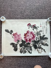 汤小铭画花卉（保真）