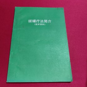 拔罐疗法简介(技术资料)