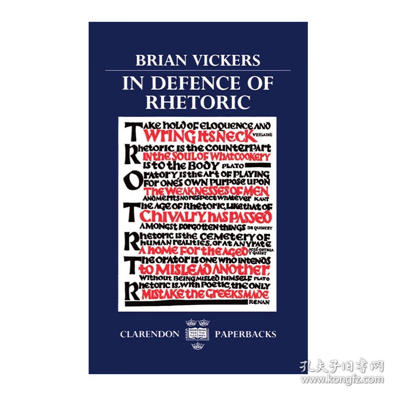 In Defence of Rhetoric 为修辞辩护 Brian Vickers