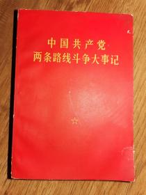 中国共产党两条线路斗争大事记