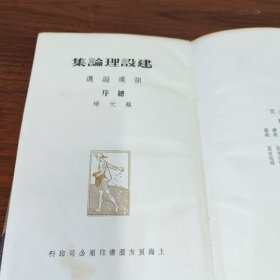 中国新文学大系：建设理论集