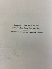 《1918年版》MANUAL OF PETROGRAPHIC METHODS 《岩相学方法手册》 16开（精装如图、内页干净）
