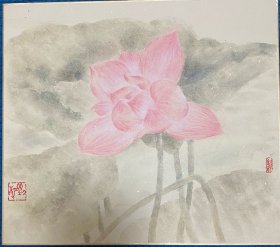 李西水墨画-荷韵