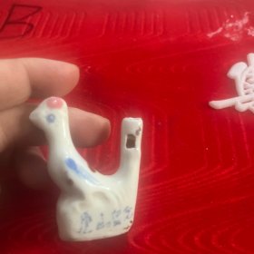 老瓷件(小瓷鸟，实物拍照)包老，庐山留念