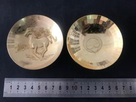 日本24K镀金 做工精湛 工艺精良 底款“24KGP”.094。