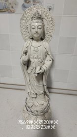 德化瓷观音像一尊 高69厘米宽20厘米 名家何朝宗款