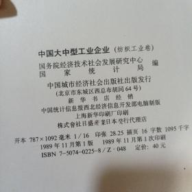 中国大中型工业企业