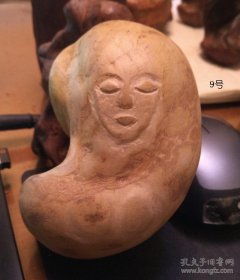 漂亮美女摆件，黄荆大疙瘩