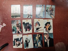 1996年 年历卡片12张一套