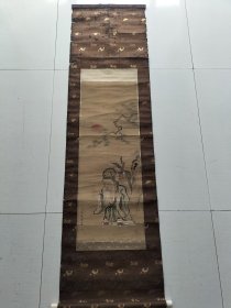 回流精品原装原裱冷枚人物画