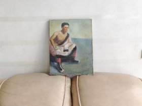 佚名人物肖像油画“蒙古汉子”525405