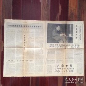 1967年《大会专刊》工人造反报 财贸战士 体育战报 反到底 东方红 新北大联办第一期共四版（创刊号）