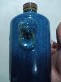 钧瓷双辅首酒瓶