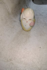 粉彩老寿星摆件无破损实物图片按图发货