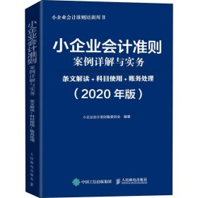 小企业会计准则案例详解与实务 条文解读+科目使用+账务处理(2020年版)【正版新书】