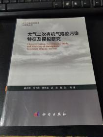 大气污染控制技术与策略丛书 大气二次有机气溶胶污染特征及模拟研究