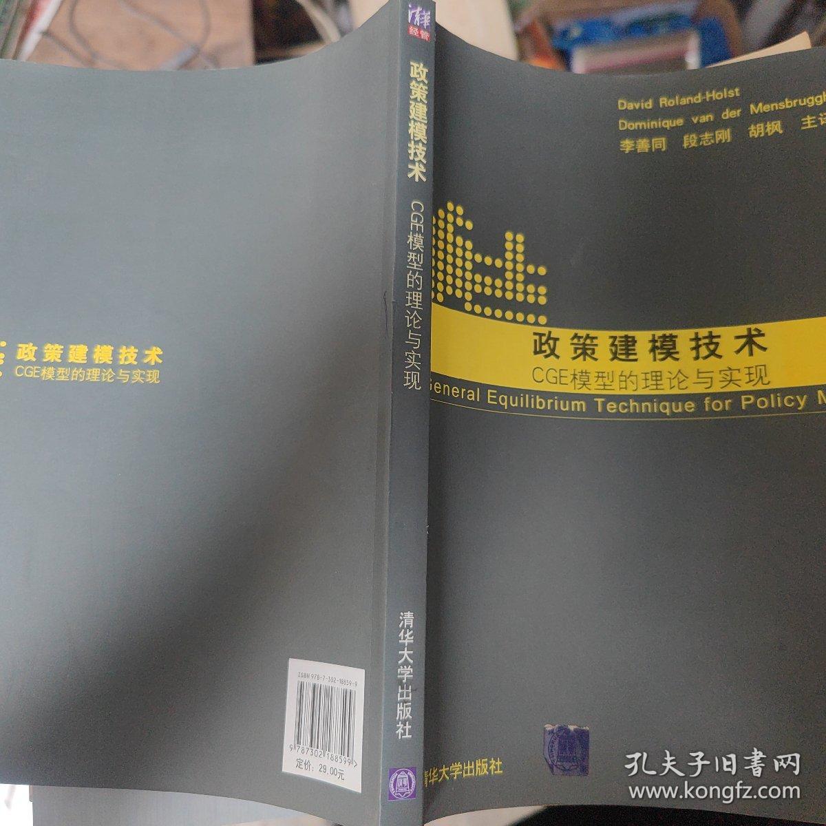 政策建模技术：CGE模型的理论与实现
