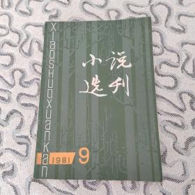 小说选刊1981年9期收录：县委大院的“劳金”•郑久蝉。长城魂•赵熙。糖为什么这样添•尚久骖 吴云龙。飞过蓝天•韩少功。拉骆驼的女人•张枚同 程琪。有情人•竹青 洛良。黑娃照相•张一弓。九龙杯传奇•李亚平 吴国梁。无奋斗者警钟与赞哥～谈《飘逝的花头巾》的主题开掘•雷达。木屋，古老的木屋～关于《爬满青藤的木屋》•古华。《金鹿儿》写作拾零•航鹰。雨潇潇（石膏板画）许川如。靠山屯（木刻）赵志方。