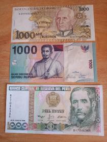 3张外国钱币