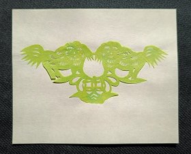 民间手工剪纸窗花7和虎年剪纸情柬