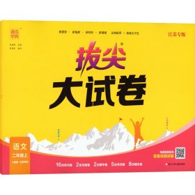 正版 拔尖大试卷 语文 2年级上 人教版 江苏专版 本书编委会 浙江教育出版社