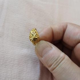 老物件，24K黄金戒指女款（4.25克）1995年武汉游子乡珠宝购买