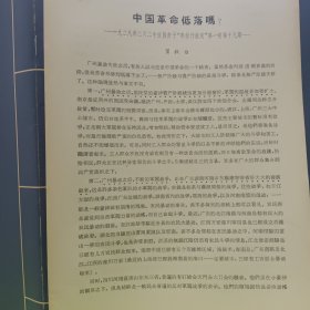 中国革命低落吗？ ——1928年2月20日发表于“布尔什维克”第一卷第十八期