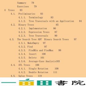 数据结构与算法分析--C语言描述英文版第2版美维斯人民邮电9787115139849