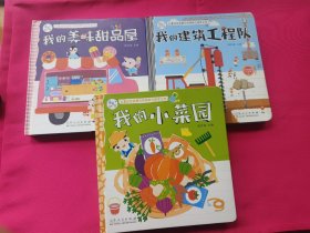 海润阳光-儿童社会启蒙认知体验立体手工书：我的小菜园、我的美味甜品屋、我的建筑工程队（三本合售）