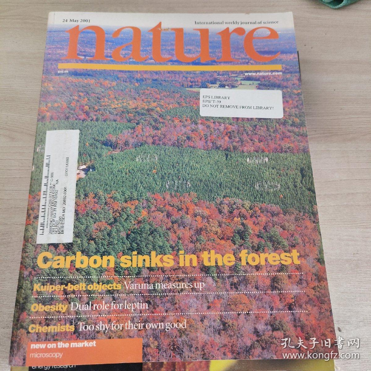 nature 24，May 2001