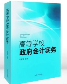 高等学校政府会计实务 初宜红主编 9787560762159 山东大学出版社