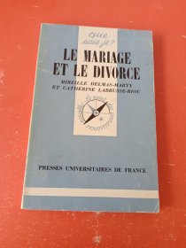 LE MARIAGE ET LE DIVORCE