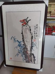 山东李宗轲花鸟小品一副  尺寸68*42