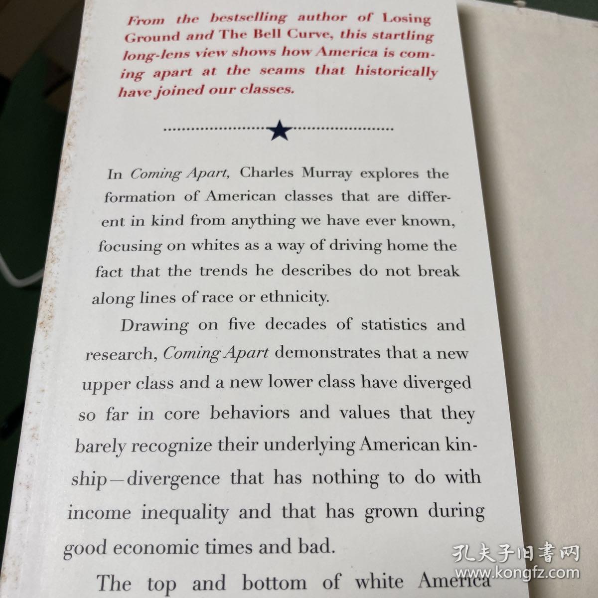 Coming Apart: The State of White America, 1￼￼