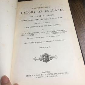 《英国通史》（卷10）the comprehensive history of England : civil, military, religious, intellectual, and social  division X
