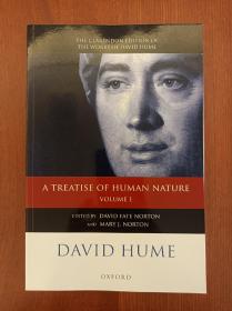 David Hume: A Treatise Of Human Nature: Volume 1: Texts (The Clarendon Edition Of The Works Of David Hume) （现货，实拍书影）
