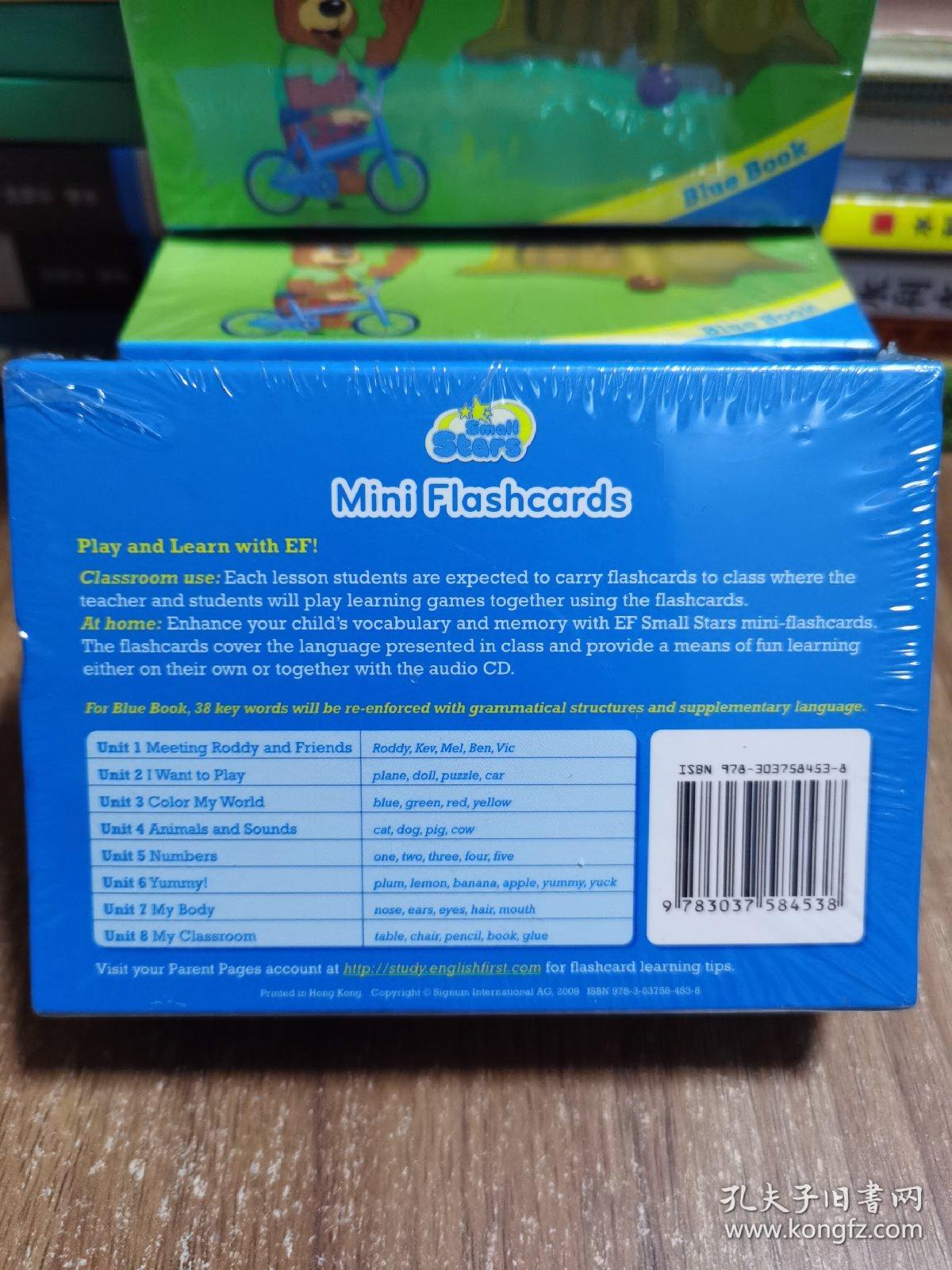 Mini Flashcards Blue Book 英文卡片，未拆封