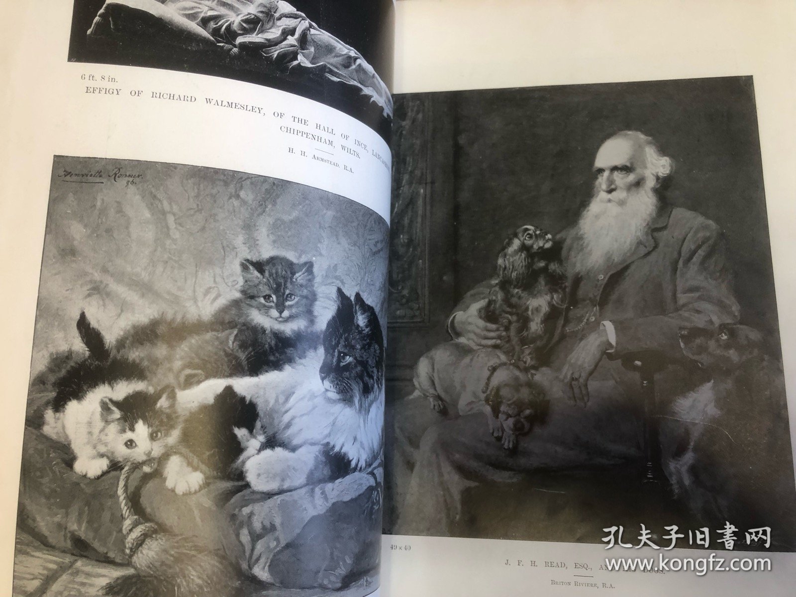 1896年出版 皇家学院图片集 196页全图册 品相较好 30.5x23.5x1.5公分 漆布精装
