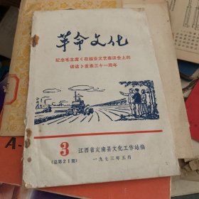 1973年 定南县文化工作站编 革命文化