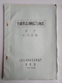 全新世活动断层与地震第1号红河断裂