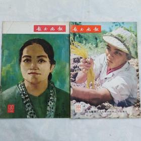 《越南画报》1968年7；1969年9；两册合售    品相完好    无缺页     无涂画