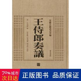 安徽古籍丛书萃编 王侍郎奏议