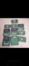 70年代北京牌老学生帆布书包十个，带课程表，全新库存，