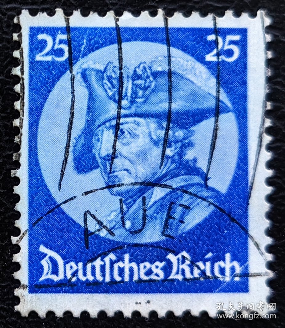 2-31#，德国1933年信销邮票1枚。腓特烈大帝。人物肖像。2015斯科特目录22.5美元。