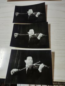 【老黑白照片】早期 湖北艺术学院 小提琴演奏三张