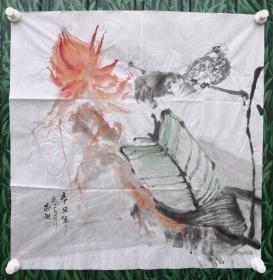 张志敏【部分作品有画家合影】：1972年生于河南三门峡，毕业于三门峡豫西师范。现为中国美协会员，中国工笔画协会会员，北京天湘画院导师