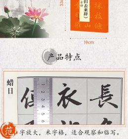 【正版书籍】中国历代名碑名帖丛书：集赵孟頫《归去来辞》陶渊明五言古诗塑封